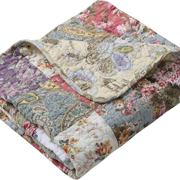 Other - Greenland Home Blooming Prairie Quilted Patchwork Throw